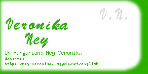 veronika ney business card